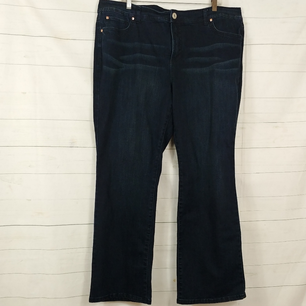 INC Slim Tech Boot Leg Stretch Jeans Sz 20W